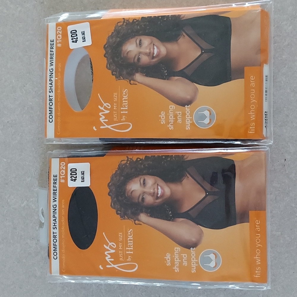 42DD Hanes Bras NWT